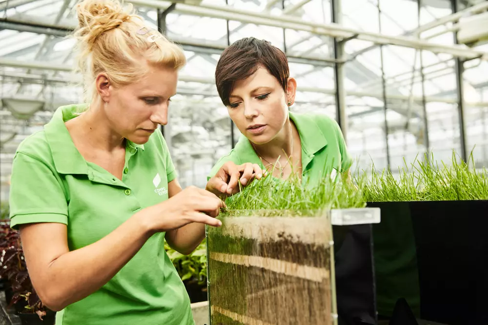 two women working at COMPO EXPERT research and development