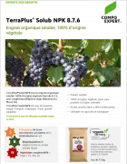 TerraPlus Solub NPK engrais organique 100% végétal et agriculture biologique vigne