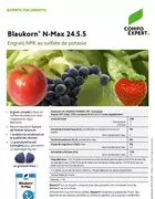 Blaukorn N MAX 24 5 5 engrais NPK