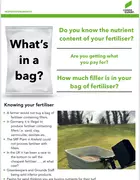 Do you know the nutrient content of your fertiliser?