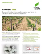 NovaFert Tabs engrais action lente isodur crotodur vigne