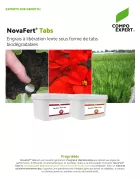 NovaFert Tabs engrais action lente isodur crotodur fleurissement et pépinière