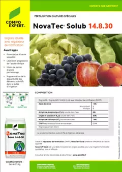 NovaTec Solub 14 8 30_engrais soluble avec DMPP_FT_FR NovaTec Solub 14 8 30_engrais soluble avec DMPP_FT_FR