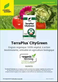 TerraPlus CityGreen engrais organique bio potager