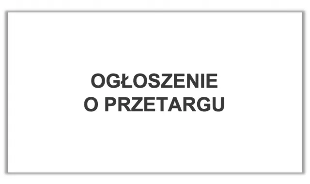 grafika - ogloszenie o przetargu