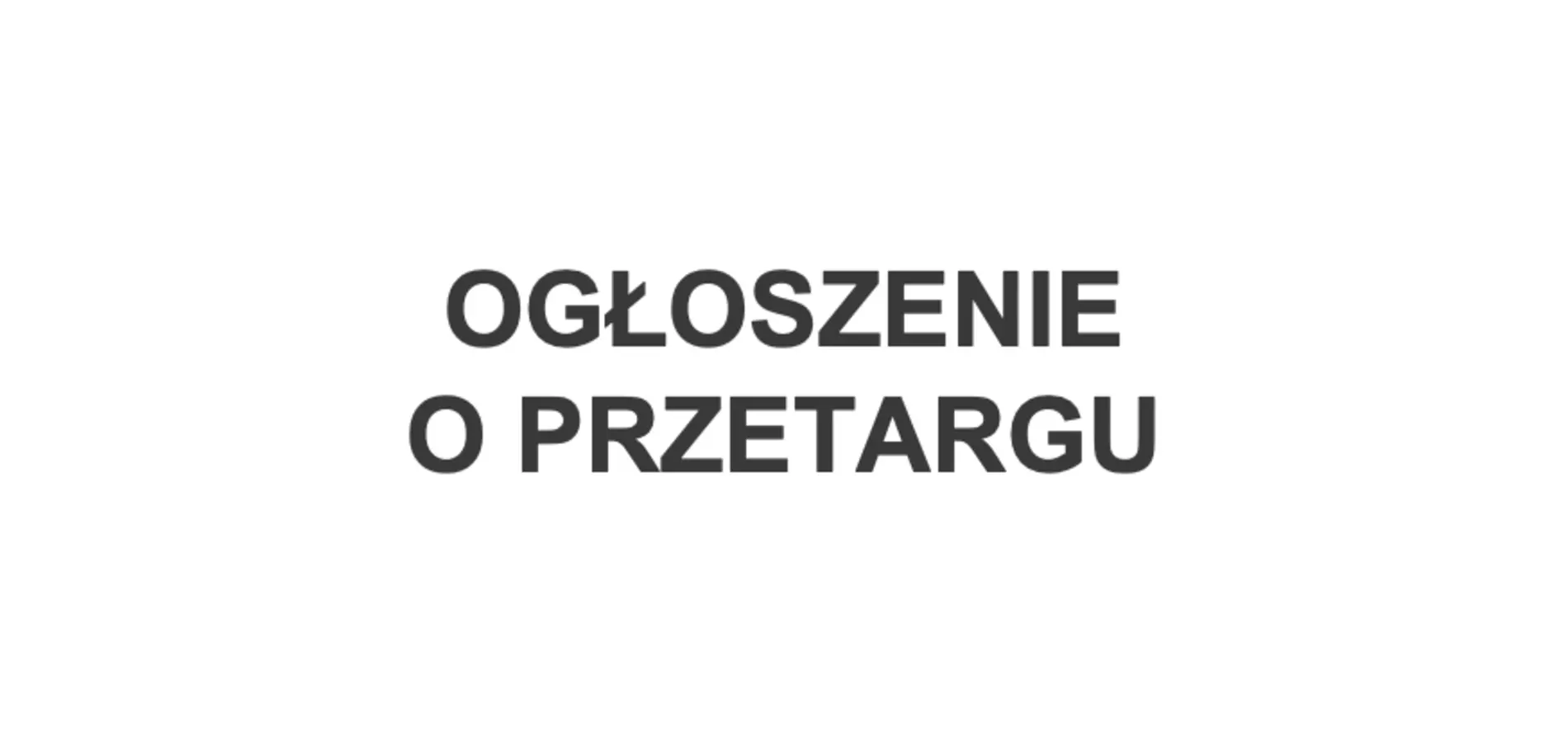 ogloszenie o przetargu - obraz