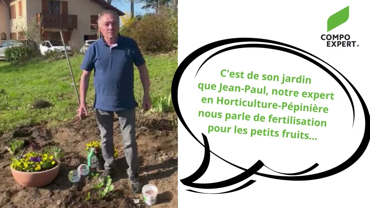 Fertilisation des petits fruits avec la Gamme Pro par Jean-Paul, notre expert en horticulture-pépinière