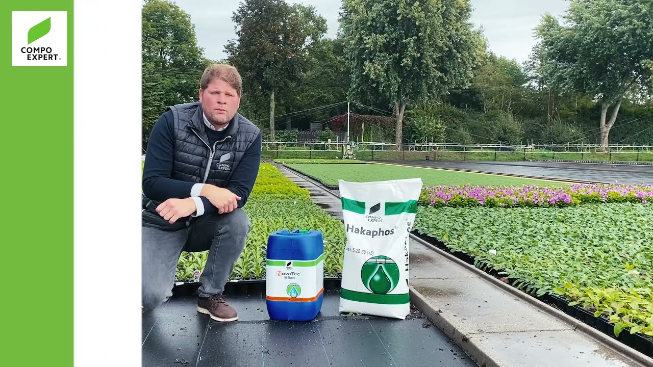 Flüssigdüngung im Gartenbau mit NovaTec® 18 Fluid und Hakaphos® Basis